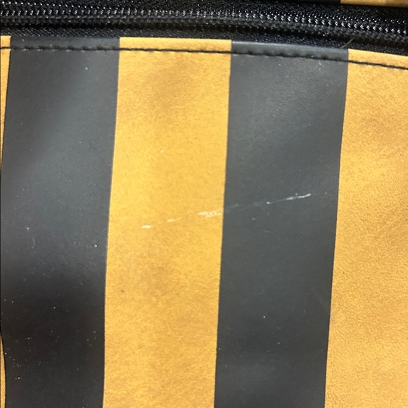 Carlos Falchi Sport Black and Gold Striped Tote Bag vintage 90’s - Picture 14 of 15